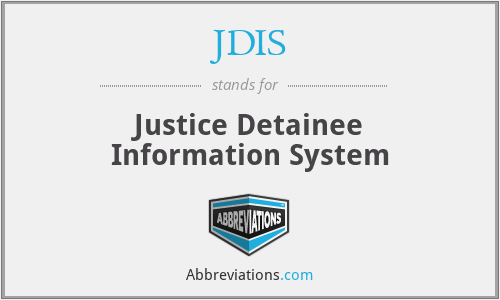 JDIS - Justice Detainee Information System