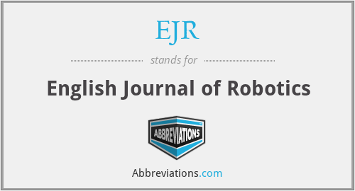 EJR - English Journal of Robotics
