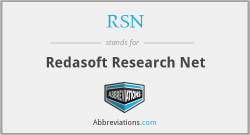 RSN - Redasoft Research Net