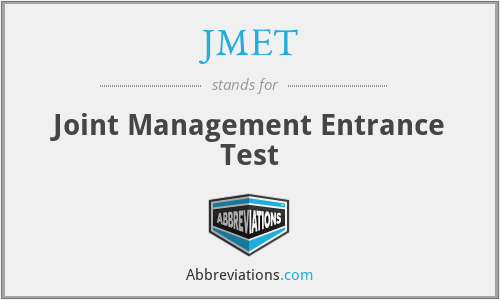 JMET - Joint Management Entrance Test