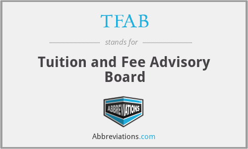 TFAB - Tuition and Fee Advisory Board
