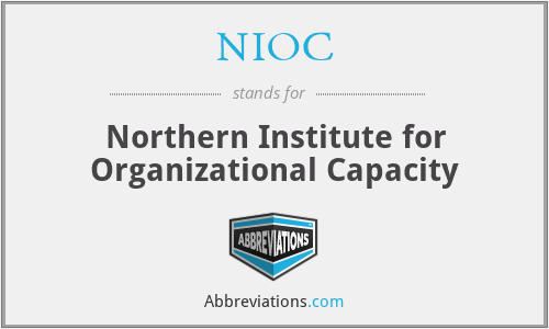 NIOC - Northern Institute for Organizational Capacity