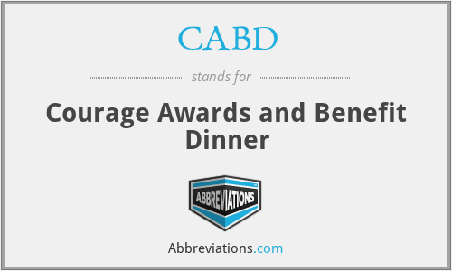 CABD - Courage Awards and Benefit Dinner