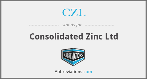 CZL - Consolidated Zinc Ltd