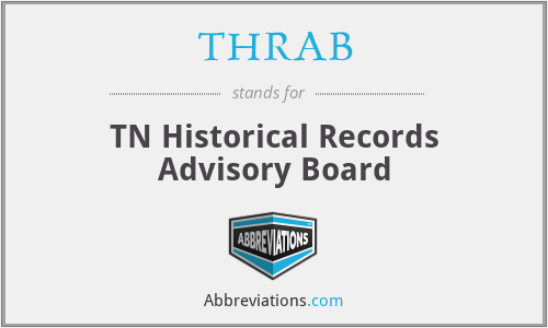 THRAB - TN Historical Records Advisory Board