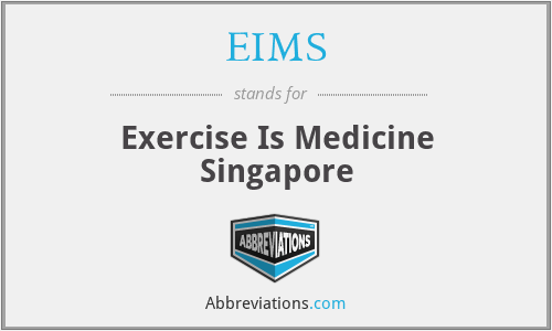 EIMS - Exercise Is Medicine Singapore