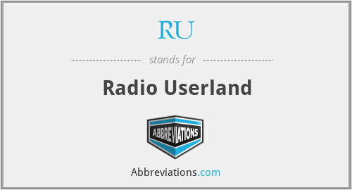 RU - Radio Userland