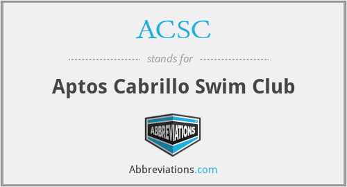 ACSC - Aptos Cabrillo Swim Club