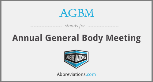 AGBM - Annual General Body Meeting