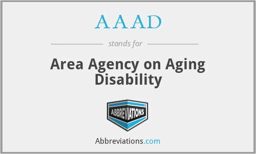 AAAD - Area Agency on Aging Disability