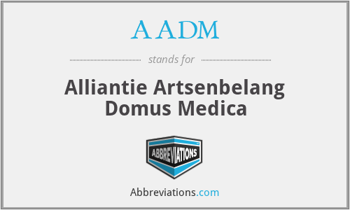 AADM - Alliantie Artsenbelang Domus Medica