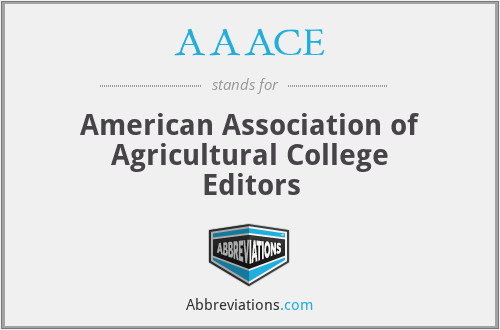 AAACE - American Association of Agricultural College Editors