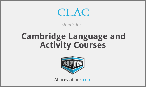 CLAC - Cambridge Language and Activity Courses