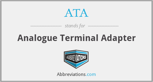 ATA - Analogue Terminal Adapter