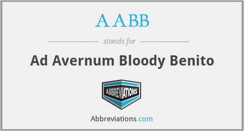 AABB - Ad Avernum Bloody Benito