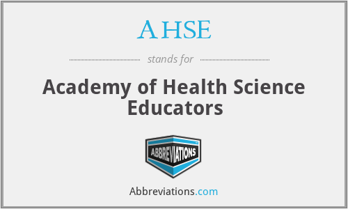 AHSE - Academy of Health Science Educators
