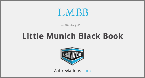LMBB - Little Munich Black Book