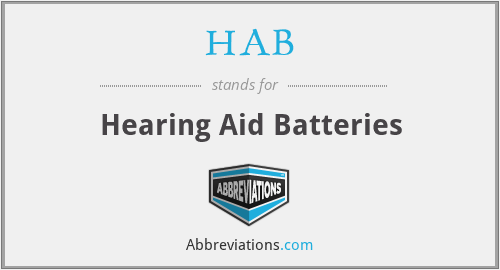 HAB - Hearing Aid Batteries