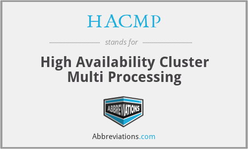 HACMP - High Availability Cluster Multi Processing