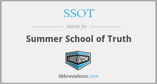 SSOT - Summer School of Truth