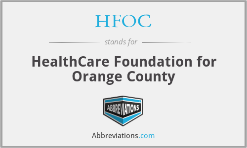 HFOC - HealthCare Foundation for Orange County
