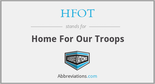 HFOT - Home For Our Troops