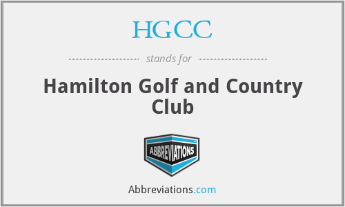 HGCC - Hamilton Golf and Country Club