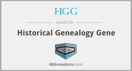 HGG - Historical Genealogy Gene