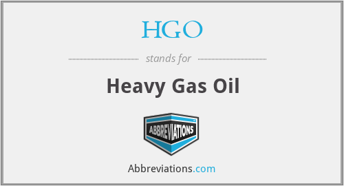 HGO - Heavy Gas Oil