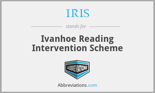 IRIS - Ivanhoe Reading Intervention Scheme