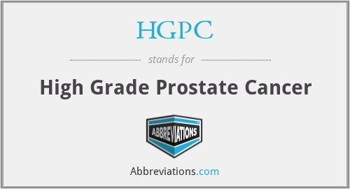 HGPC - High Grade Prostate Cancer