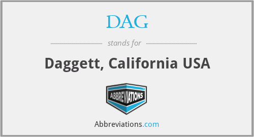 DAG - Daggett, California USA