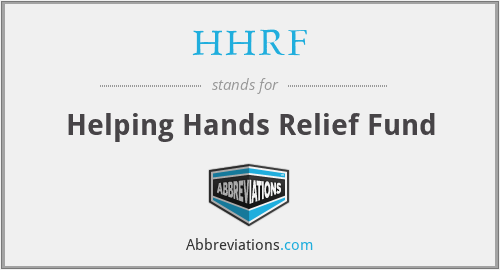 HHRF - Helping Hands Relief Fund