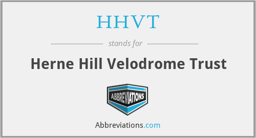 HHVT - Herne Hill Velodrome Trust