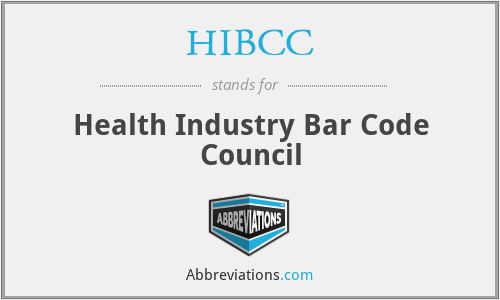 HIBCC - Health Industry Bar Code Council