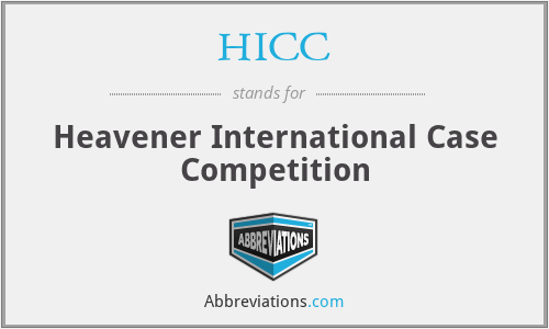 HICC - Heavener International Case Competition