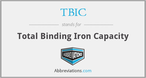 TBIC - Total Binding Iron Capacity