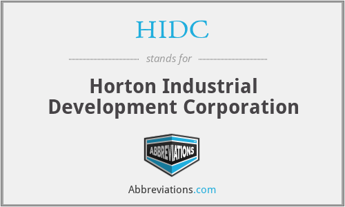 HIDC - Horton Industrial Development Corporation