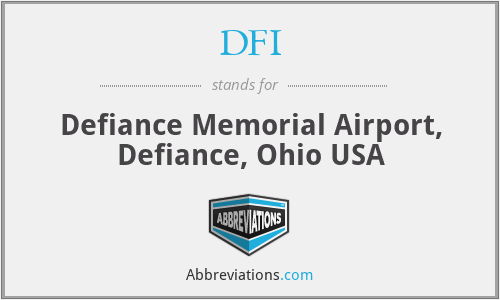 DFI - Defiance Memorial Airport, Defiance, Ohio USA