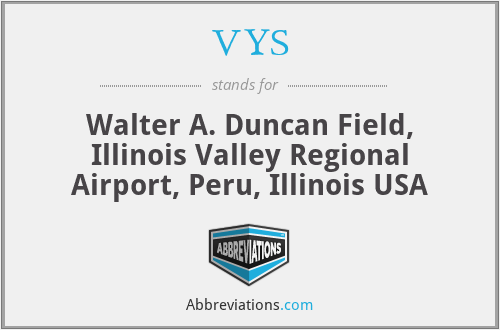 VYS - Walter A. Duncan Field, Illinois Valley Regional Airport, Peru, Illinois USA