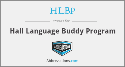HLBP - Hall Language Buddy Program