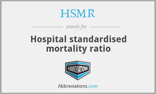 HSMR - Hospital standardised mortality ratio