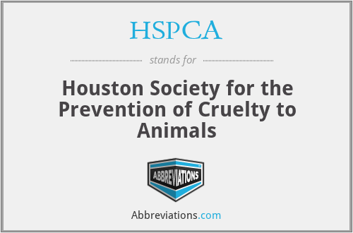 HSPCA - Houston Society for the Prevention of Cruelty to Animals