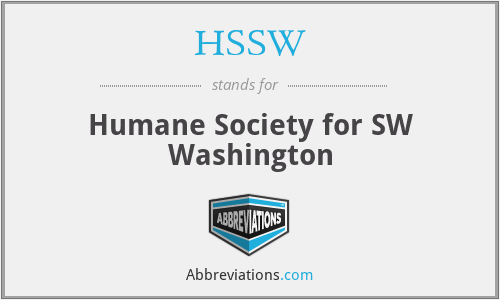 HSSW - Humane Society for SW Washington