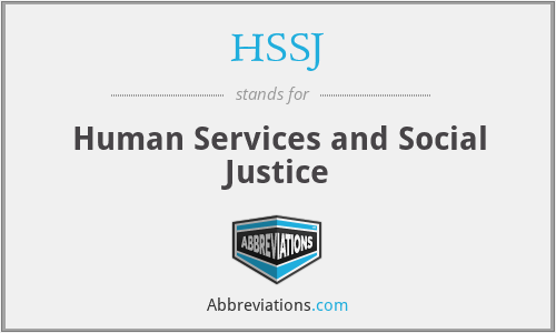 HSSJ - Human Services and Social Justice