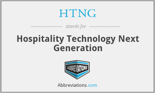 HTNG - Hospitality Technology Next Generation