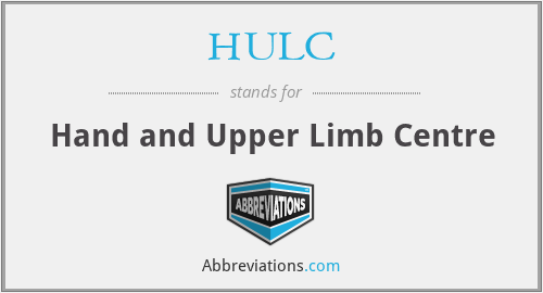HULC - Hand and Upper Limb Centre