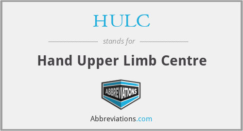 HULC - Hand Upper Limb Centre