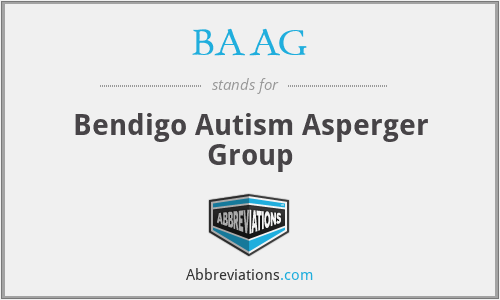 BAAG - Bendigo Autism Asperger Group