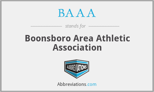 BAAA - Boonsboro Area Athletic Association
